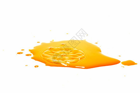 雨橙色水滴喷洒在白背景上抽象的和平图片