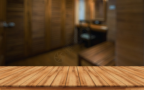 为了用于健康和身概念的清洁温泉室背景设计模糊的空木板可用于装配产品显示或设计关键视觉布局a使用小样晋升图片