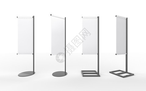 日本人公平的一组白空横标的日本显示带有铝框架剪切路径包括用于设计或艺术作品A的设计xAtemplate店铺图片