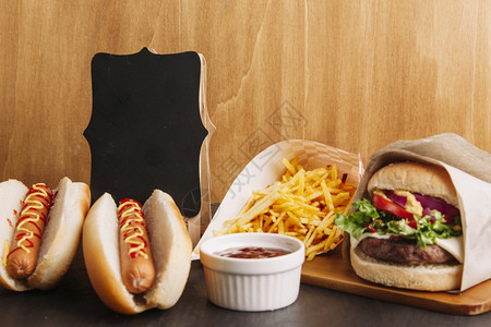 汉堡包快速食品成分鸡胖的图片