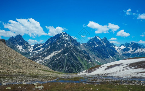 自然著名的查谟和克什米尔邦Sonamarg美丽的山地景观拉达克图片