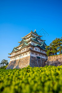 砖日本人名古屋城堡和市天线古老的图片