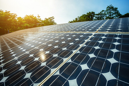 新能源概念太阳能板图片