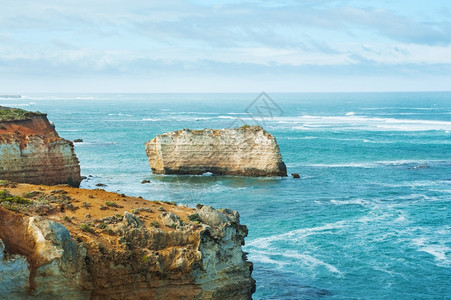 礁悬崖旅游澳大利亚洋路岛屿海岸公园湾著名的岩石之一位于澳大利亚洋路图片