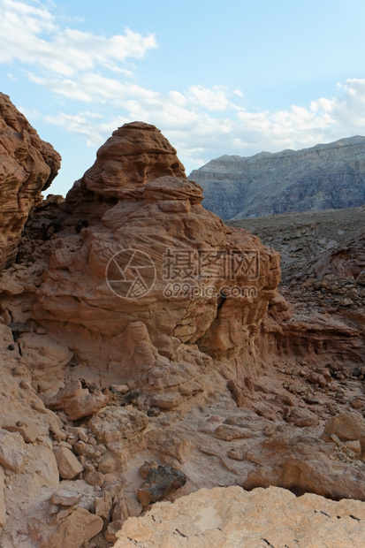 结石风景埃拉特日落时雪沙漠景观图片