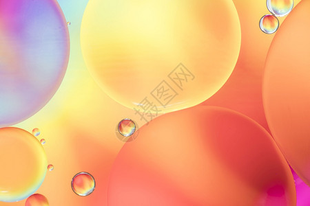 抽象气泡彩色艺术背景图片
