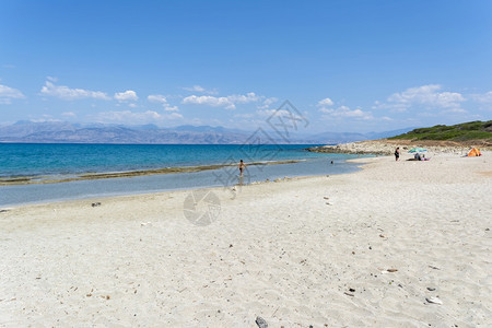 希腊科孚岛2018年月日在希腊科孚的隐藏海滩冷落风景优美支撑图片