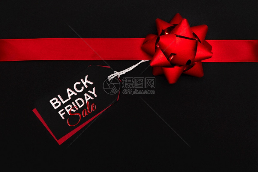 黑色星期五销售豪华礼品盒和价格标签沟通金融快乐的图片