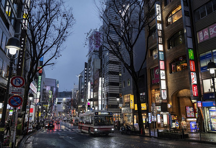 街道金融的城市地貌japan蓝色的图片