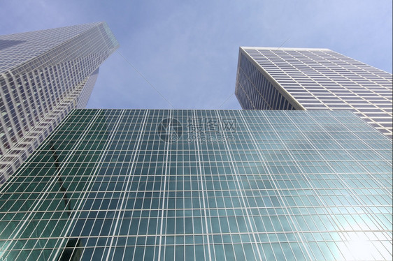 高的美国纽约市建筑公司商业外部蓝色的图片
