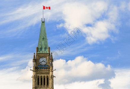 最佳加拿大渥太华的胜利与和平塔加拿大议会的Bell和ChockTower蓝色的政治图片