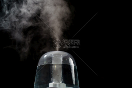 Aroma石油扩散器或空气增湿室内空气度增加当代的卫生保健呼吸图片