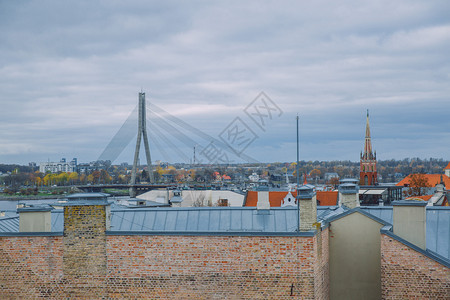 拉脱维亚里加市老城中心及历史建筑旅行照片23Okt塔城市圆顶图片