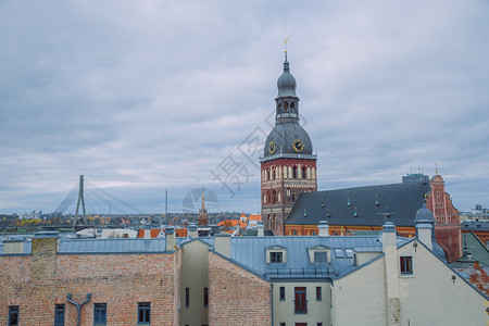 拉脱维亚里加市老城中心及历史建筑旅行照片23Okt丰富多彩的古老旅游图片