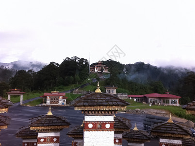 不丹寺庙建筑师帕普格神圣图片