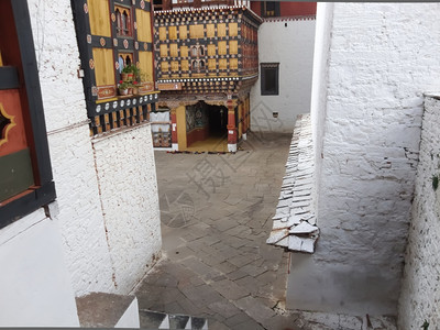 不丹寺庙宗教建造巢图片