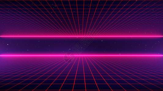 充满活力80年代数字网络地面80年代适合以1980年代风格设计的数字网络表面反转式SciFi背景未来风抽象的狂欢图片