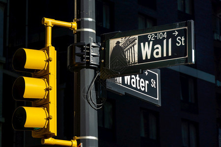 美国曼哈顿纽约市华尔街签字书交换贸易城市图片