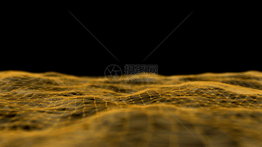 电脑抽象的暗底背景计算机图形网络连接虚拟现实和增强3D运动元素数字技术和革新概念上的闪光波粒子摘要技术三维运动元素数字技术和创新图片