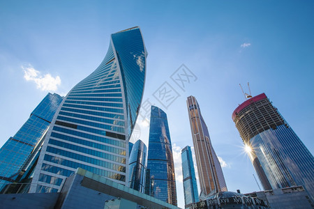 天际线俄语MOSCOWRUSSIAJULE120莫斯科市国际商业中心的摩天大楼莫斯科市国际商业中心的摩天大楼场景图片