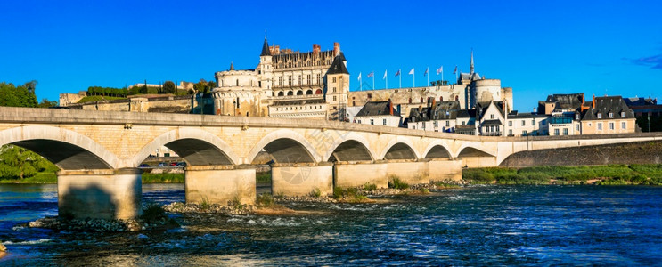 神奇法国卢瓦尔河谷的大陆中世纪城镇和堡吸引力建筑学图片