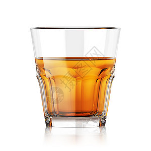 纯度餐具目的Wiskey玻璃含液体3d插图的威士忌玻璃图片