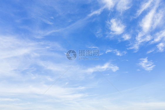 天堂干净的蓝空背景纹理有白云臭氧图片