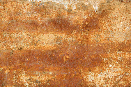 棕色的老旧风化氧金属型体垃圾摇滚图片