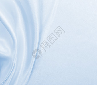 豪华抽象的液体平滑优雅的蓝色丝绸或席边奢华布质料可用作抽象背景本色设计图片