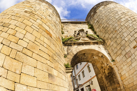 圣佩德罗墙网关卢戈马城墙教科文组织世界遗产址卢戈市加利西亚班牙欧洲纪念碑桑墙壁图片