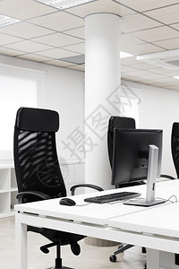 带黑色办公椅的空会议室高分辨率照片质量玻璃工作商业图片
