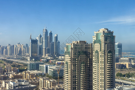 购物中心迪拜酋长国的建筑DownTownDown镇迪拜市天际线高的图片