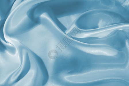 缎平滑优雅的蓝色丝绸或可用作背景质地莫罗佐娃图片