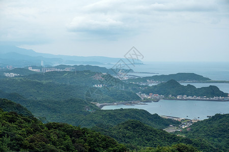 九份地标台北湾的地貌景观图片