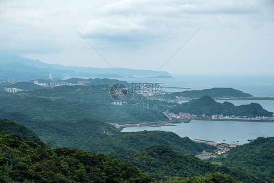 九份地标台北湾的地貌景观图片