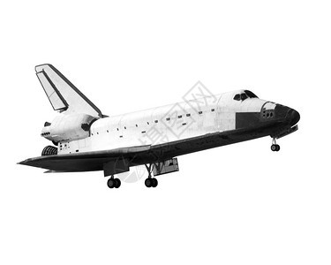 穿梭脱掉由美国航天局提供的这张图像元件美国航天局提供乳白色图片