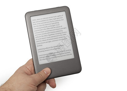 移动的笔记手持电子图书阅读器包含屏幕剪贴路径和手握的屏幕书籍剪贴路径LOREMIPSUM文本在电子书屏幕上洛雷姆图片