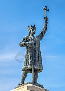 摩尔达维亚多瓦首都基希讷乌市中心的StefancelMare纪念碑位于摩尔多瓦基希讷乌的StefanMare名胜地街道户外图片