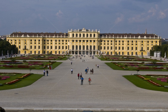 维也纳美丽而古老的泉宫奥地利标建筑学图片