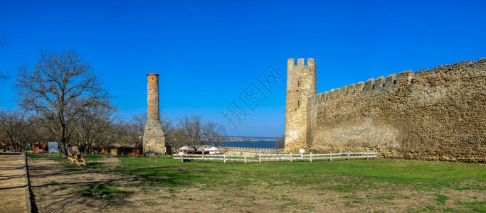 旅行一种2401BilhorodDnistrovskyi或Akkerman堡垒乌克兰敖德萨地区在一个阳光明媚的春天早晨乌克兰敖德图片