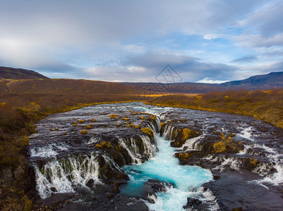 墙纸蓝色的欧洲冰岛美丽大连级布鲁马福斯瀑图片