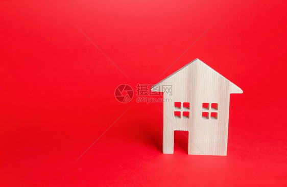 自在移动管理红色背景的木屋买卖房地产住经纪人服务装修和家建筑物维护短期和长租金抵押贷款图片