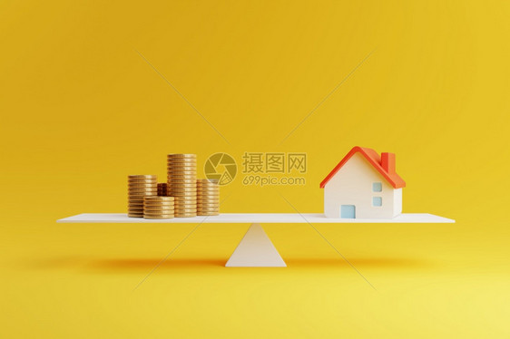 家银行房地产业按揭投资和金融贷款概念货币储蓄和现金流动主题3D显示图形设计的解594A货币储蓄和现金流动专题3D黄色的图片