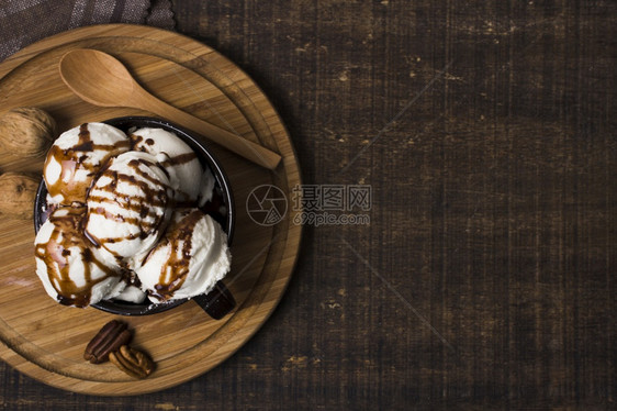 味道绿色顶视图自制冰淇淋桌分辨率和高品质美丽照片顶视图自制冰淇淋桌高品质美丽照片概念日本人图片