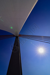 旅行这座桥正向上看日落建筑学图片