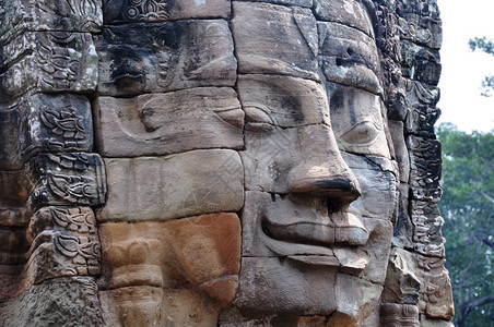 亚洲佛教柬埔寨吴哥Wat历史宗教废墟的风景结石图片