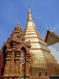 泰国寺庙的塔佛城市历史图片
