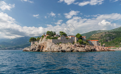 沿海地中SvetiStefan岛黑山亚得里海上的豪华酒店SvetiStefan岛黑山奢华图片