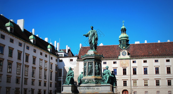 青铜欧洲的屋奥地利维也纳霍夫堡宫弗朗茨一世皇帝纪念碑图片