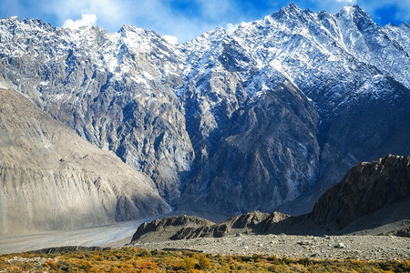 喀喇昆仑极端高的巴基斯坦GilgitBaltistan的Pasu卡拉科姆山脉图片